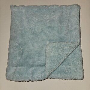 Baby Gear Solid Blue SUPER SOFT Fleece Baby Blanket Lovey 30x30